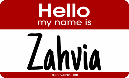 Hello my name is Zahvia png download
