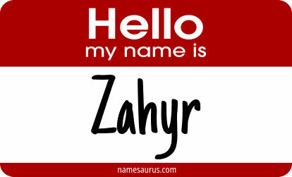 Hello my name is Zahyr png download