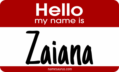 Hello my name is Zaiana png download