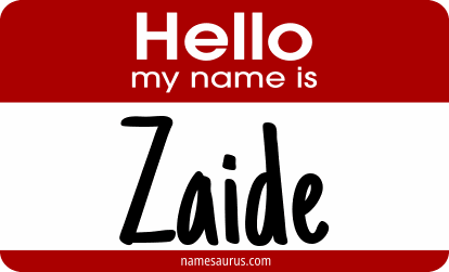 Hello my name is Zaide png download
