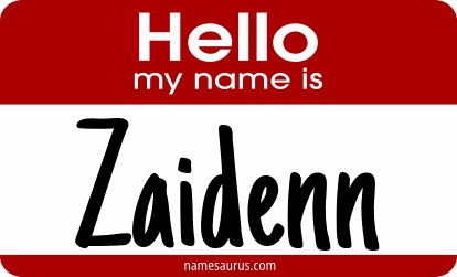 Hello my name is Zaidenn png download