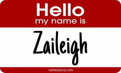 Hello my name is Zaileigh png download