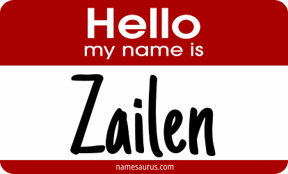 Hello my name is Zailen png download
