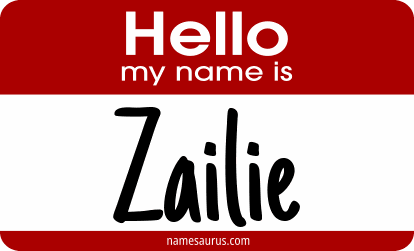 Hello my name is Zailie png download