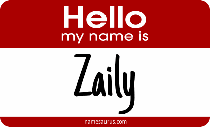 Hello my name is Zaily png download