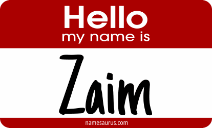 Hello my name is Zaim png download