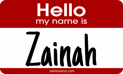 Hello my name is Zainah png download