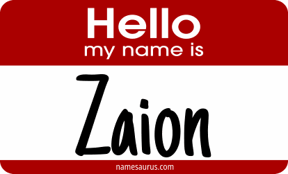 Hello my name is Zaion png download