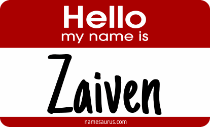 Hello my name is Zaiven png download
