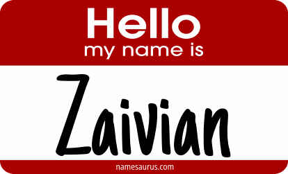 Hello my name is Zaivian png download