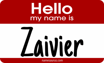 Hello my name is Zaivier png download