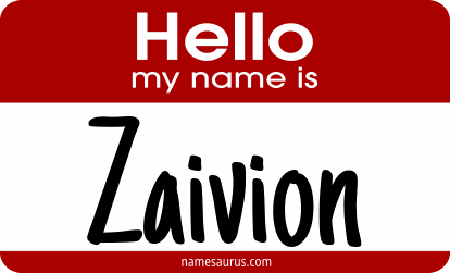 Hello my name is Zaivion png download