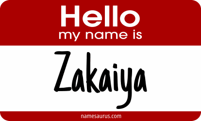Hello my name is Zakaiya png download