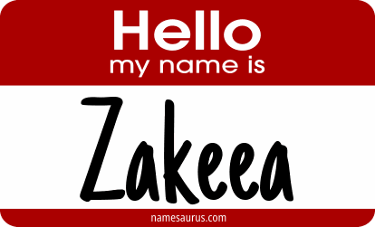 Hello my name is Zakeea png download