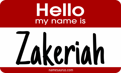 Hello my name is Zakeriah png download