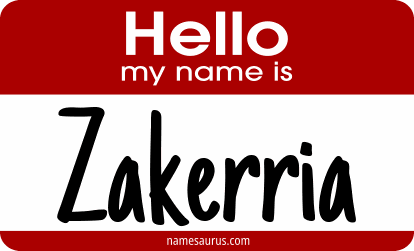 Hello my name is Zakerria png download