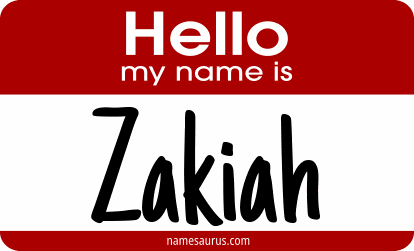 Hello my name is Zakiah png download