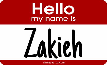 Hello my name is Zakieh png download