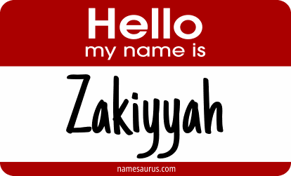 Hello my name is Zakiyyah png download