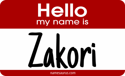 Hello my name is Zakori png download