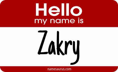 Hello my name is Zakry png download