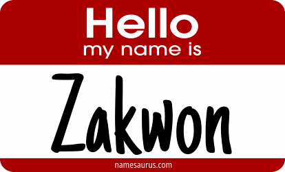 Hello my name is Zakwon png download