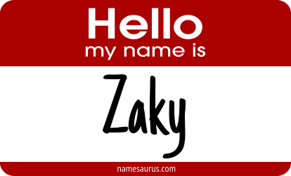 Hello my name is Zaky png download