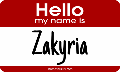 Hello my name is Zakyria png download
