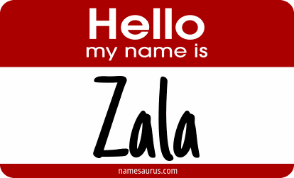Hello my name is Zala png download