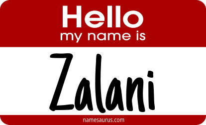 Hello my name is Zalani png download