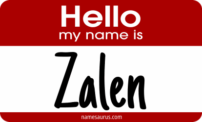 Hello my name is Zalen png download