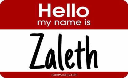 Hello my name is Zaleth png download