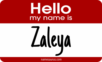 Hello my name is Zaleya png download