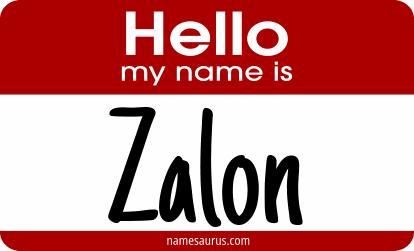 Hello my name is Zalon png download