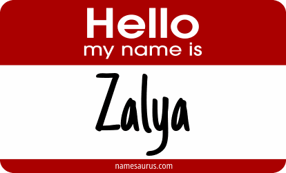 Hello my name is Zalya png download