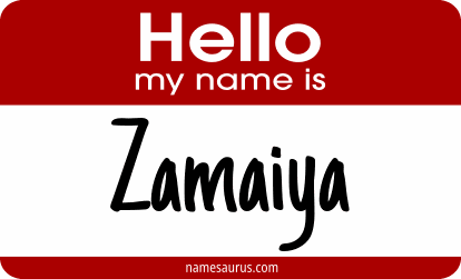 Hello my name is Zamaiya png download