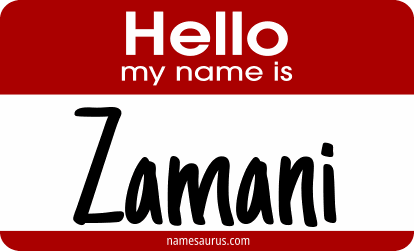 Hello my name is Zamani png download