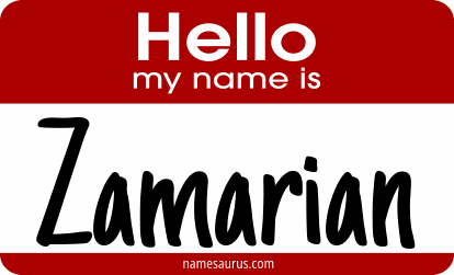 Hello my name is Zamarian png download