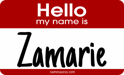Hello my name is Zamarie png download