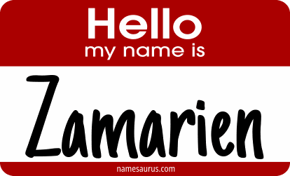 Hello my name is Zamarien png download