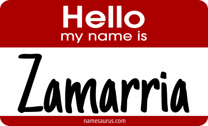 Hello my name is Zamarria png download