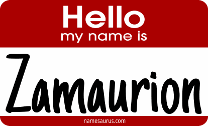 Hello my name is Zamaurion png download