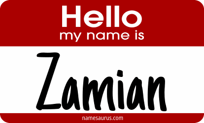 Hello my name is Zamian png download