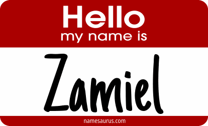 Hello my name is Zamiel png download