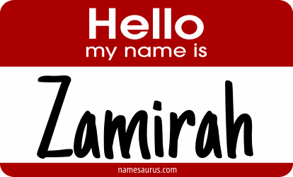 Hello my name is Zamirah png download
