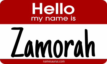 Hello my name is Zamorah png download