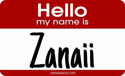 Hello my name is Zanaii png download