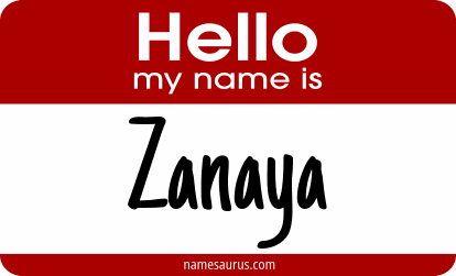 Hello my name is Zanaya png download