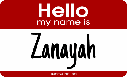 Hello my name is Zanayah png download