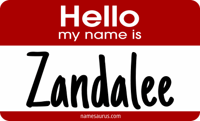 Hello my name is Zandalee png download